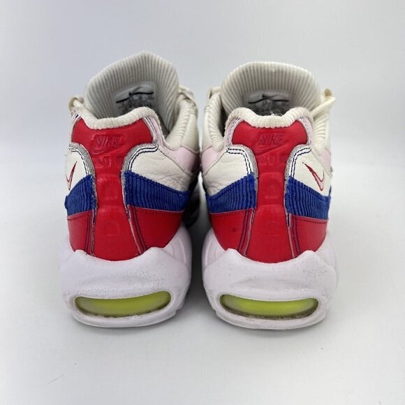 Nike Air Max 95 Se Panache White Red Blue Pink Women Shoes AQ4138-101 Size 8 - Picture 10 of 12